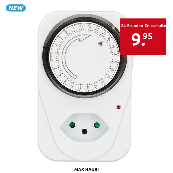 Max Hauri 24-Stunden-Zeitschaltuhr, analog