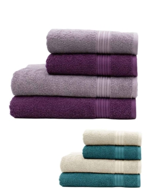 Frottee-Set, 4 Stück, violett/lila