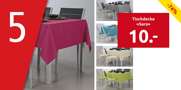 Tischdecke «Sara», 140 x 240 cm, fuchsia