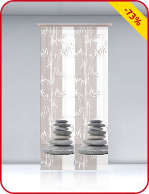 Schiebevorhang «Zen», 245 x 60 cm