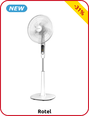 Rotel Standventilator, mit Fernbedienung