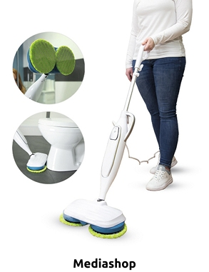 Livington rotierender Dampfreiniger «Steam Twister», weiss