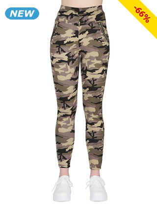 Stretch-Hose, camouflage hell
