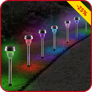 Solarlampen LED «Multicolor», 10 Stück