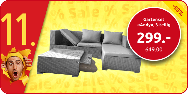 Gartenset «Andy», 3-teilig