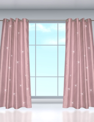 Vorhang «Silk», 140 x 240 cm, 1 Stück, rosa