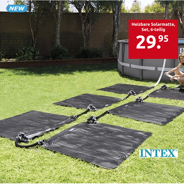 INTEX Heizbare Solarmatte, Set, 6-teilig