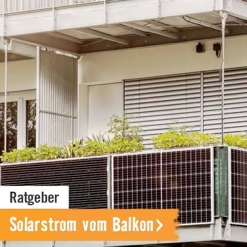 HORNBACH Ratgeber: Solarstrom vom Balkon