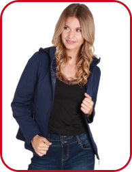 Wendbare Übergangsjacke 2-in-1, dunkelblau