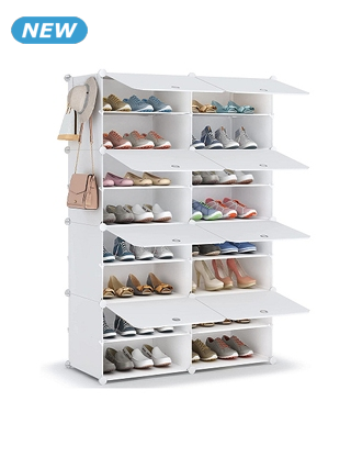 Schuhschrank «Simba», 85 x 125 x 32 cm, weiss