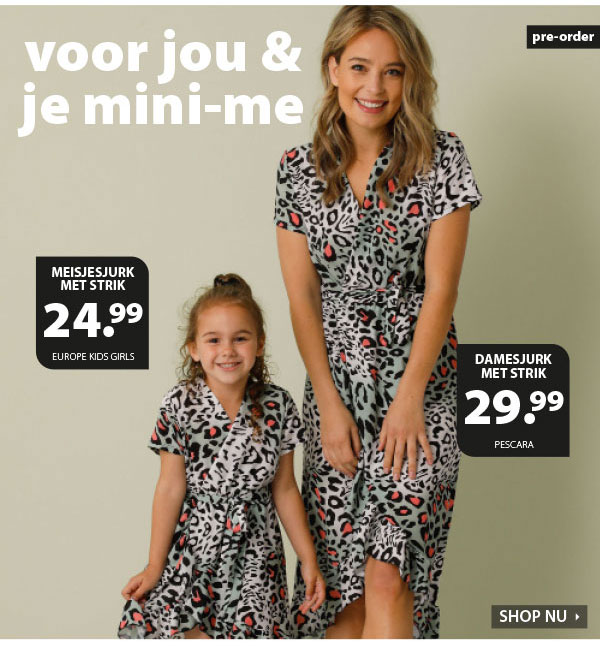 Voor jou en je mini-me, lekker twinnen!