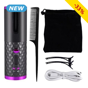 Haarlockenwickler, LCD-Bildschirm, kabellos