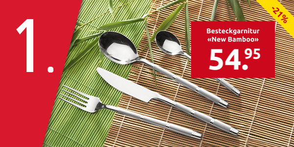 Besteckgarnitur «New Bamboo»