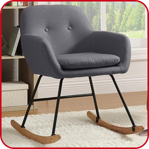 Schaukelstuhl in Grau