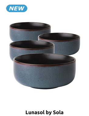 Lunasol Schüsseln «Elements Night», 4er-Set