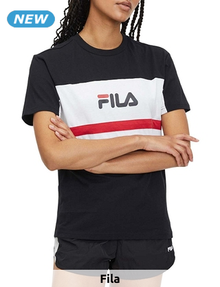FILA T-Shirt «Lishui», schwarz + weiss