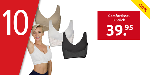 Comfortisse Push-up Bra BH, 3 Stück