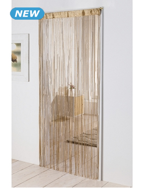 Fadenvorhang, 240 x 90 cm, gold