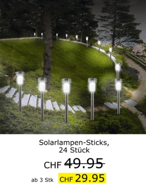 Solarlampen-Sticks, 24 Stück