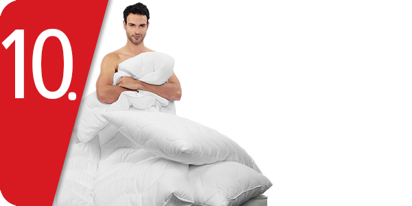 Superbauschiger Bettinhalt mit Mikrofaser-Bezug