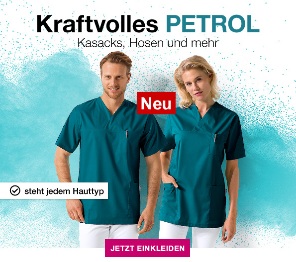 Kraftvolles PETROL - Kasacks, Hosen und mehr