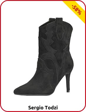 Stiefeletten im Wildlederlook von Sergio Todzi, schwarz