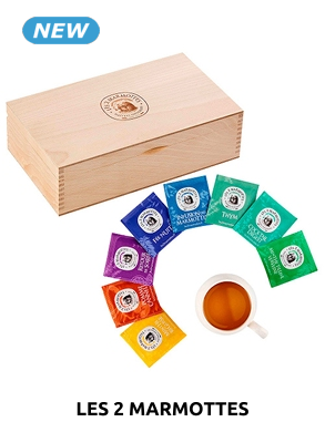 Les 2 Marmottes Teebox «Prestige», 120 Beutel, 8 Sorten