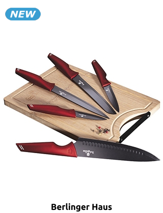 Berlinger Haus Messerset & Schneidbrett, 6-teilig