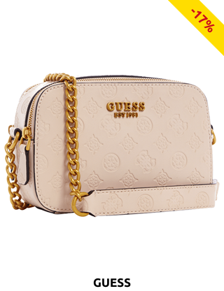 GUESS Handtasche mit Kette, rosa