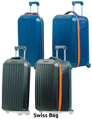 Swiss Bag Koffer «Trolley Cabine Easyjet», zusammenklappbar, blau