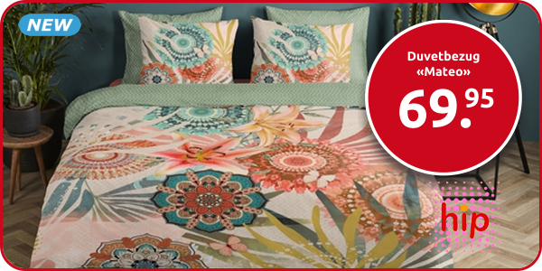 Duvetbezug «Mateo» 160 x 210 cm + Pfulmenbezug 100 x 65 cm