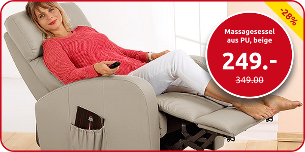 Massagesessel aus PU, beige