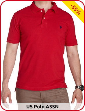 Polo-Shirt US POLO ASSN., rot