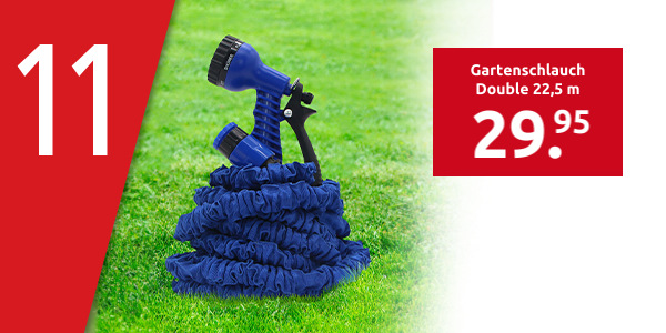 Gartenschlauch Double 22,5 m, Latex