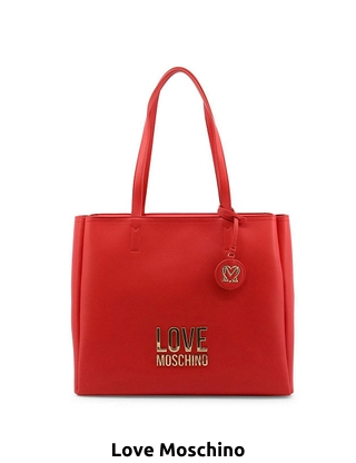 LOVE MOSCHINO Handtasche mit Charm, rot