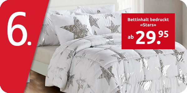 Bettinhalt bedruckt «Stars»