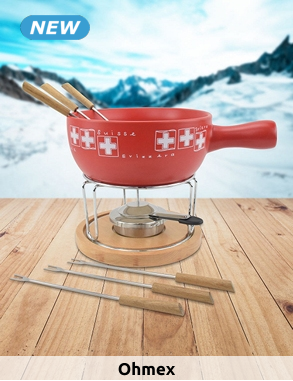 Ohmex Fondue-Set «FND 2227», mit Rechaud & 6 Gabeln