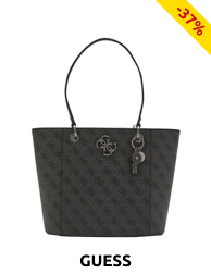 Guess Handtasche «Noëlle», schwarz mit Logo