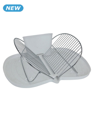 Abtropfgestell, ca. 48 x 36 cm, weiss