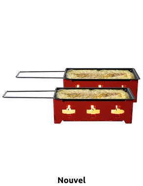 2er-Set, Raclette-Grill «CH Kreuz», mit Rechaud-Kerzen