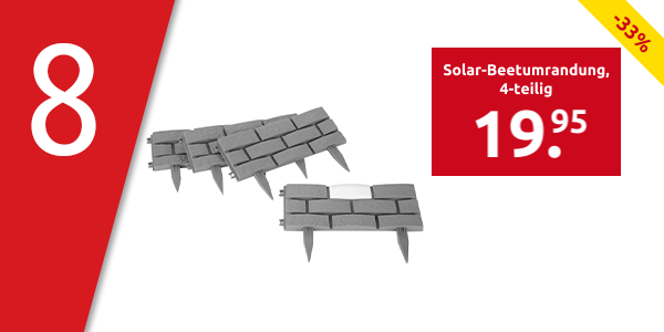 Solar-Beetumrandung, 4-teilig