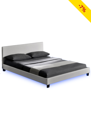 Bett LED «City», B 180 cm