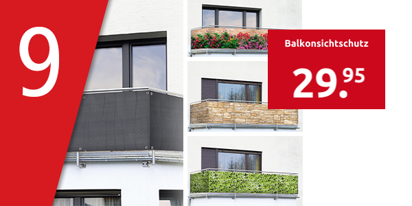 Balkonsichtschutz, anthrazit