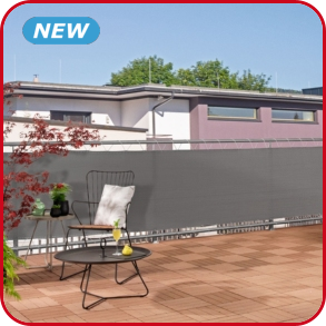 Balkonsichtschutz «SYLT», grau