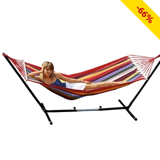 Hängematte, reine Baumwolle, L 190 x B 100 cm