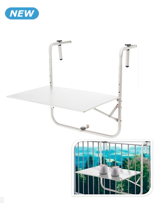 Klappbarer Balkontisch, 60x43 cm