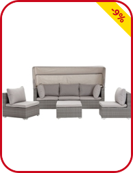 Lounge-Set «Lisa», 4-teilig