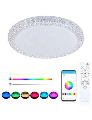 Deckenleuchte «Kristall», Ø40 cm, 4 Funktionen