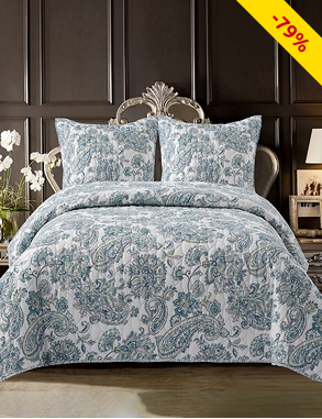 Bettüberwurf «Carmen» 160 x 240 cm + 2 x 65 x 65 cm