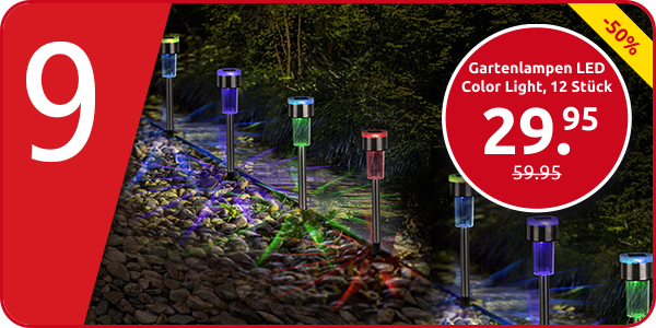 Gartenlampen LED Color Light, 12 Stück